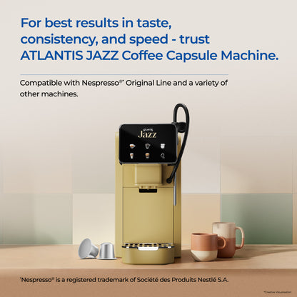 Atlantis Daylight Brew Coffee Capsules | Nespresso® Compatible | Profile Roasted | No Artificial Flavours | Medium Dark Roast | Intensity 8 | Cafe-Style Precision | Pack of 6