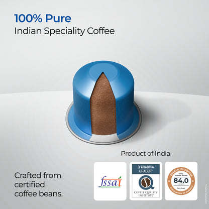 Atlantis Midnight Brew Coffee Capsules | Nespresso® Compatible | Dark Roast | Intensity 10 | Profile Roasted | No Artificial Flavours | Cafe-Style Precision | Pack of 6