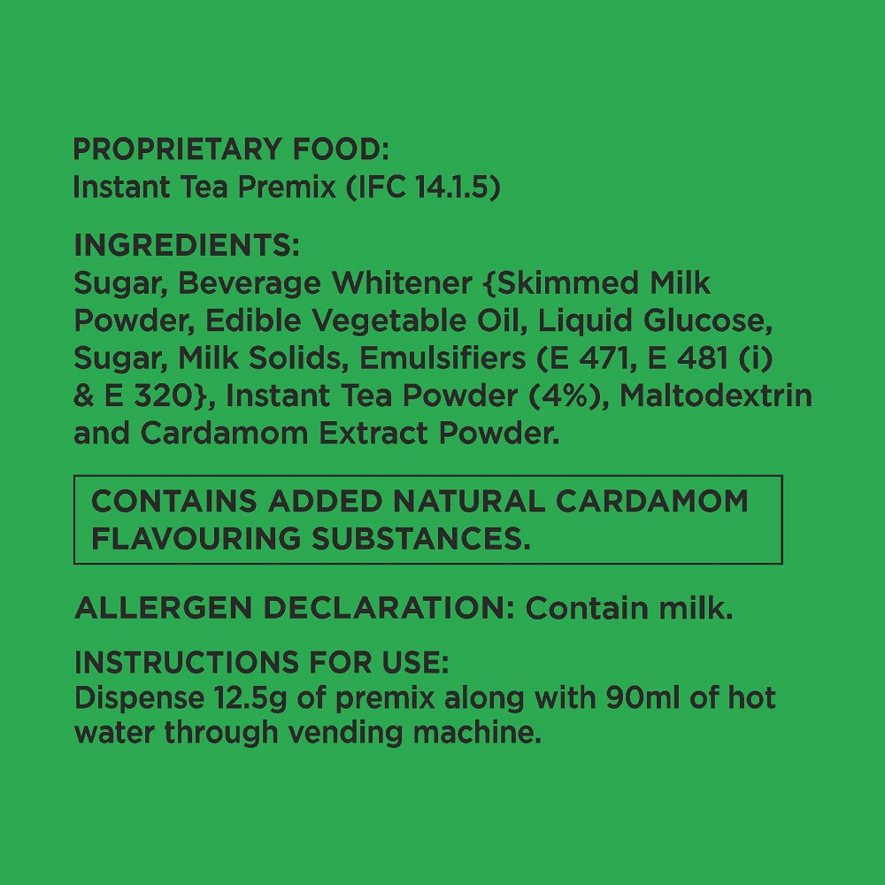 Nykkad tea Ingredients