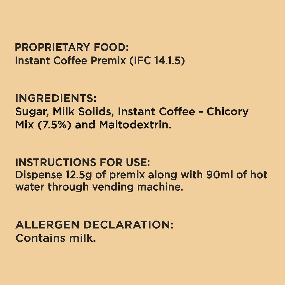 Trio coffee Ingredients